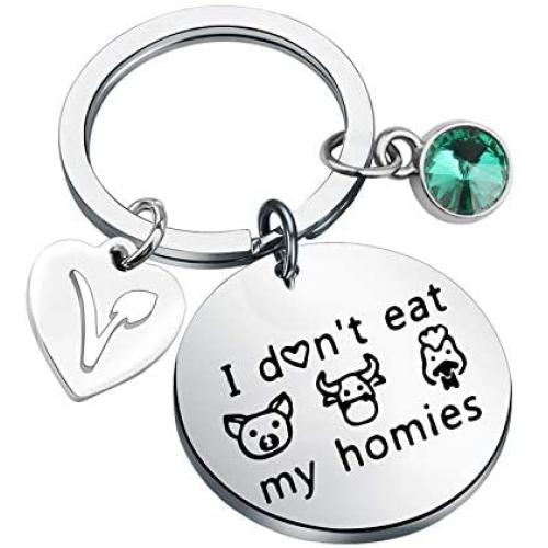 BAUNA Vegan Bracelet Vegetarian Jewelry I Don’t Eat My Homies Animal Rescue Lovers Vegetarianism Gift For Friends