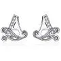 CZ Initial Stud Earrings for Women Girls S925 Sterling Silver 18K White Gold Plated Pave Cubic Zirconia Minimalist Fashion Monogram Alphabet Letter A Tragus Post Pin Earrings Tiny Cute Jewelry Gift CZ Initial Stud Earrings for Women Girls S925 Sterling Silver 18K White Gold Plated Pave Cubic Zirconia Minimalist Fashion Monogram Alphabet Letter A Tragus Post Pin Earrings Tiny Cute Jewelry Gift