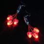 Light Up Red Hearts Dangling LED Earrings