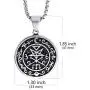 Elfasio Stainless Steel Necklace Pendant for Men Seal of Astaroth Key of Solomon/Seal of Lilith Sigil of Lucifer Seal Both Sided Pendants Chain 18-30 inch Elfasio Stainless Steel Necklace Pendant for Men Seal of Astaroth Key of Solomon/Seal of Lilith Sigil of Lucifer Seal Both Sided Pendants Chain 18-30 inch