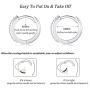 Silver Hoop Earrings for Women, 3 Pairs Small Sterling Silver Huggie Earrings | Tiny Cubic Zirconia Cartilage Cuff Earrings Hoop Piercing Jewellery for Girls Men Teens (8mm/10mm/12mm)