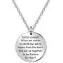 JQFEN Sister in Heart Necklaces,Sister Gifts, Sister Necklace, Sister Birthday Gifts, Friends Gifts,