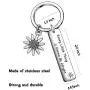 De&ai Inspirational Keychain, Motivational Jewelry, Every Little Thing is Gonna Be Alright Keyring