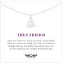 Friendship Anchor Sterling Silver Necklace - Unique Best Friend Jewelry Gift for Birthday Nautical Spiritual Christian