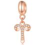 Zodiac Sign Charms fits European Charm Bracelet – Rose Gold 925 Sterling Silver Necklace Pendant, 12 Horoscope Constellation Dangle CZ Birthstone Beads, Birthday Gifts for Women/Men