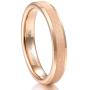 Greenpod 4mm 6mm Rose Gold Tungsten Carbide Rings for Women Men Couples Sandblasted Beveled Edge Wedding Bands Size 4-13