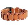 Xusamss Punk Buckle Bangle Weave Pu Leather Bracelet,7''-8''