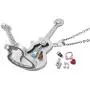 Q&Locket Love Music Rock &Roll Floating Charms in Living Memory Glass Guitar Locket Pendant Necklace Q&Locket Love Music Rock &Roll Floating Charms in Living Memory Glass Guitar Locket Pendant Necklace