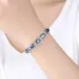 CiNily Created Blue White Fire Opal/Mystic Clear Crystal Bracelets for Women 18K White Gold Plated Big Round or Oval Shape Gems Bracelet Jewelry Gifts CiNily Created Blue White Fire Opal/Mystic Clear Crystal Bracelets for Women 18K White Gold Plated Big Round or Oval Shape Gems Bracelet Jewelry Gifts