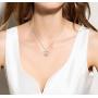 EVER FAITH Celtic Necklace 925 Sterling Silver Good Luck Vintage Irish Heart Triangle Knot Pendant Birthday Gift for Women