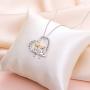 Sisters Gifts from Sister Brother Sterling Silver Always My Sister Forever My Friend Heart Necklace Female Friendship Jewelry for Women Girls