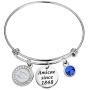 AKTAP Zeta Amicae Pendant Bracelet Amicae Since 1848 Sorority Jewelry Soror Sisters Gift for Women Girls