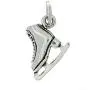 Sterling Silver Oxidized Double Sided Figure Skate Ice Skate Charm