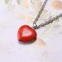 10pcs Mixed Color Heart Shaped Natural Stone Pendants Healing Stone Beads Charm Bulk for Jewelry Making DIY(A479)