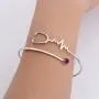 WUSUANED Heart Beat Stethoscope Cuff Bangle Bracelet Medical Jewelry for Registered Nurse Doctor