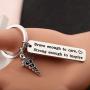 Nurse Gift, Nurse Keychain, Appreciation Gift for Doctor Nurse Graduation Gift Nursing Keyring with Caduceus Symbol Charm Medical Staff Jewelry Gift for Her