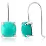 Gem Stone King 925 Sterling Silver Amazonite Earrings For Women (8.75 Cttw Cabochon Square Cut 10MM) Gem Stone King 925 Sterling Silver Amazonite Earrings For Women (8.75 Cttw Cabochon Square Cut 10MM)