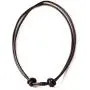 LynnAround Sturdy Beach Choker Surf Necklace Adjustable Genuine 2mm, 3mm Round Brown/Black Leather Cord 16-32''