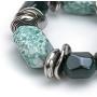 Imitation Stone Necklace and Earring Jewelry Set Twisty Chunky Pendant Dangle Gifts for Women Girls Wedding Party