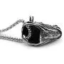 Xusamss Punk Rock Titanium steel Animal Rhino Head Pendant Necklace,24inches Link Chain Xusamss Punk Rock Titanium steel Animal Rhino Head Pendant Necklace,24inches Link Chain