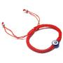 Halukakah Evil Eye Bracelet for Women Men Handmade Braid Red Blue Black String Size Adjustable Protection Mal de Ojo Jewelry with Free Giftbox