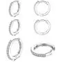 3 Pairs Silver Hoop Earrings for Women Small Hoop Earrings Cartilage Hoops Set Cubic Zirconia Cuff Piercing Jewelry Gifts for Girls 3 Pairs Silver Hoop Earrings for Women Small Hoop Earrings Cartilage Hoops Set Cubic Zirconia Cuff Piercing Jewelry Gifts for Girls
