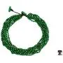 NOVICA Green Beaded Wood Torsade Necklace Khao Luang Belle, 19.75-21.75''