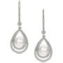 SWEETV Pearl Drop Wedding Bridal Earrings for Women,Bridesmaids,Brides