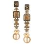 Efulgenz Boho Vintage Antique Oxidized Gold Ethnic Gypsy Tribal Indian Bollywood Crystal Pearl Drop Dangle Earrings Jewelry Set