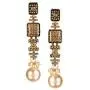Efulgenz Boho Vintage Antique Oxidized Gold Ethnic Gypsy Tribal Indian Bollywood Crystal Pearl Drop Dangle Earrings Jewelry Set Efulgenz Boho Vintage Antique Oxidized Gold Ethnic Gypsy Tribal Indian Bollywood Crystal Pearl Drop Dangle Earrings Jewelry Set