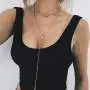 Ajacry Boho Layered Rhinestone Pendant Choker Nceklace Gold Necklaces Chain Choker Accessories Jewelry for Women and Girls Ajacry Boho Layered Rhinestone Pendant Choker Nceklace Gold Necklaces Chain Choker Accessories Jewelry for Women and Girls