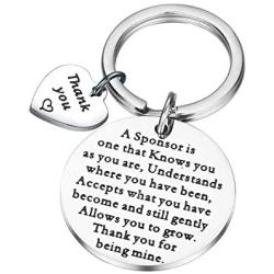 MAOFAED Sponsor Gift Sponsor Keychain Sponsor Appreciation Gift AA Sponsor Gift Sobriety Coach Gift NA Addiction Recovery Gift