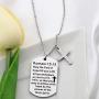 FUSTMW Christian Keychain Gifts Religious Gifts Bible Verse Jewelry May The God of Hope Fill You with All Joy and Peace Romans 15:13 Scripture Key Chains