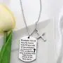 FUSTMW Christian Keychain Gifts Religious Gifts Bible Verse Jewelry May The God of Hope Fill You with All Joy and Peace Romans 15:13 Scripture Key Chains