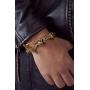 Room101 Stainless Steel Skull Link Bracelet - Choise of Size and Color