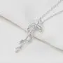KUIYAI Staff of Asclepius Necklace with Cubic Zirconia Medical Symbol Necklace Jewelry