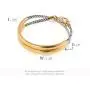 NIEVOS JEWELRY 24k Gold Plated Bracelet Wrap Around, Delicate 24k Gold Plated And White Bracelet. Delicate And Fashionable Love Designer Gift Jewelry Handmade Made By Women For Her