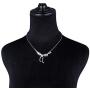 S925 Sterling Silver Choker Jewelry Dinosaur Vintage Necklace Short Necklace for Women Teens 15+3‘’