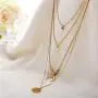 Modyle Women Layered Necklace 14K Real Gold Plated Coin Circle Heart Moon Pendant Dainty Chain Minimalist Simple Boho Jewelry Mothers Gift Modyle Women Layered Necklace 14K Real Gold Plated Coin Circle Heart Moon Pendant Dainty Chain Minimalist Simple Boho Jewelry Mothers Gift