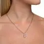Rose Crystal Necklace on a Plated Silver Chain With Inspirational Message Card Swarovski Crystal Pendant Necklace 17.5 Inch for Women Girls