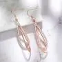 Viennois Teardrop Dangle Earrings for Women Crystal Drop Dangling Earring Rhinestone Double Oval Twist Girls Wedding Gifts (Rose Gold) Viennois Teardrop Dangle Earrings for Women Crystal Drop Dangling Earring Rhinestone Double Oval Twist Girls Wedding Gifts (Rose Gold)