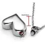 Jovivi Personalized Custom Stainless Steel Heart Urn Necklaces for Ashes Memorial Pendant Keepsake Cremation Jewelry with Filler Kit & Gift Box Jovivi Personalized Custom Stainless Steel Heart Urn Necklaces for Ashes Memorial Pendant Keepsake Cremation Jewelry with Filler Kit & Gift Box