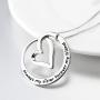 YFN Sterling Silver Always My Sister / Daughter Forever My Friend Pendant Necklace Jewelry, Birthday Jewelry Gift Necklaces for Sisters Daughter