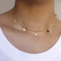 Long tiantian Gold Star Choker Necklace for Women Cute Necklace for Teen Girls Trendy Star Necklace Choker Adjustable