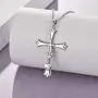 WINNICACA Cross Necklace Sterling Silver Birthstone Cross Jewelry Rose Gold Faith Hope Love Jewelry Birthday Gifts for Women for Mom Wife