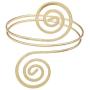 ALoveSoul Adjustable Gold Upper Arm Jewelry Cuff Bracelet Armlet Armband Bangle