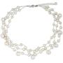 NOVICA White Cultured Freshwater Pearl Multi-Strand Bridal Choker, 15.5'' - 17.5'', Moonlight Glow