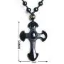 DUOVEKT Natural Obsidian Cross Amulet Pendant Necklace Hand Carved Pendant with Lucky Free Beads Chain for Women Men Jewelry DUOVEKT Natural Obsidian Cross Amulet Pendant Necklace Hand Carved Pendant with Lucky Free Beads Chain for Women Men Jewelry