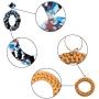 Duufin 12 Pairs Acrylic Earrings Rattan Earrings Set Resin Drop Dangle Mottled Acrylic Hoop Earrings Statement Earrings for Women Girls