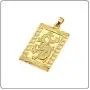 Fusamk Fashion Plated 18K Gold Dragon Dog Tag Pendant Necklace,22'' Box Chain